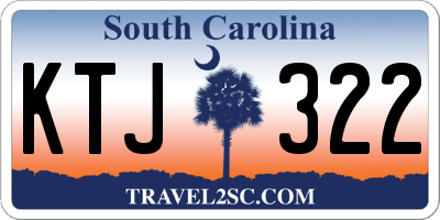 SC license plate KTJ322