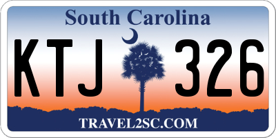 SC license plate KTJ326