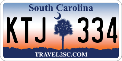 SC license plate KTJ334
