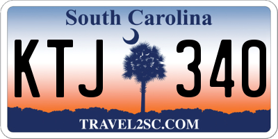 SC license plate KTJ340