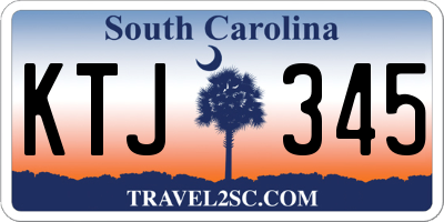 SC license plate KTJ345