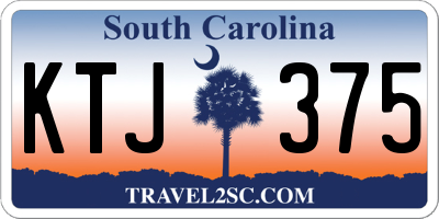 SC license plate KTJ375