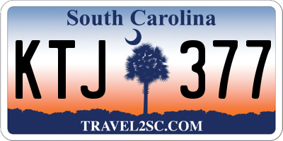 SC license plate KTJ377