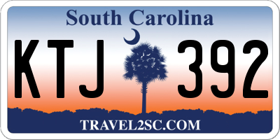 SC license plate KTJ392