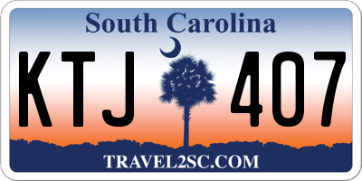 SC license plate KTJ407