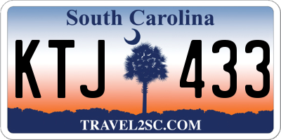 SC license plate KTJ433
