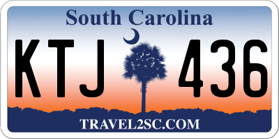 SC license plate KTJ436