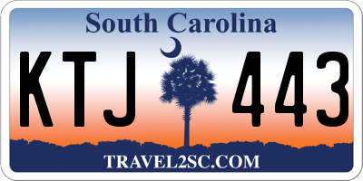 SC license plate KTJ443