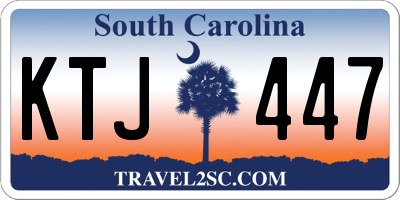 SC license plate KTJ447