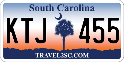 SC license plate KTJ455
