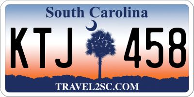 SC license plate KTJ458