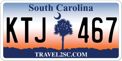 SC license plate KTJ467