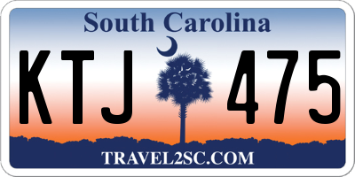 SC license plate KTJ475