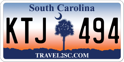 SC license plate KTJ494
