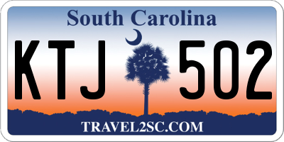 SC license plate KTJ502