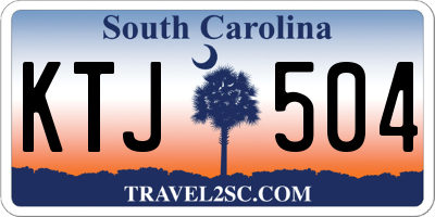 SC license plate KTJ504