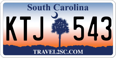 SC license plate KTJ543
