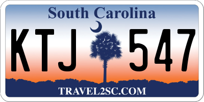 SC license plate KTJ547