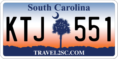 SC license plate KTJ551