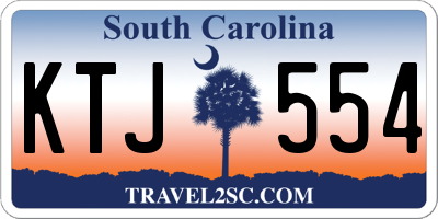 SC license plate KTJ554