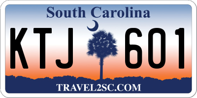 SC license plate KTJ601