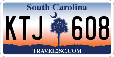 SC license plate KTJ608