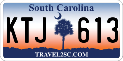 SC license plate KTJ613