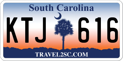 SC license plate KTJ616