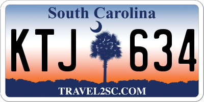 SC license plate KTJ634