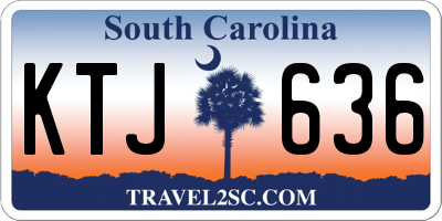 SC license plate KTJ636