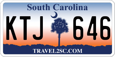 SC license plate KTJ646