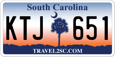 SC license plate KTJ651