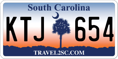SC license plate KTJ654