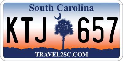 SC license plate KTJ657