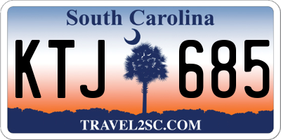 SC license plate KTJ685