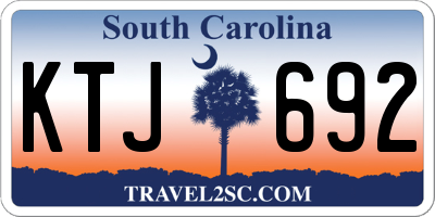 SC license plate KTJ692