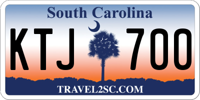 SC license plate KTJ700