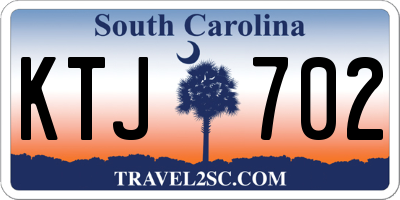 SC license plate KTJ702