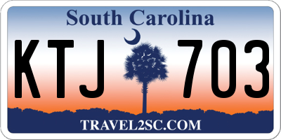 SC license plate KTJ703