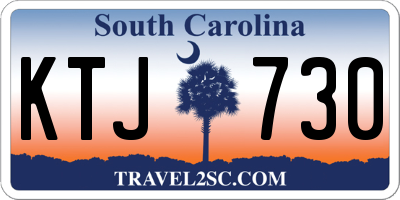 SC license plate KTJ730