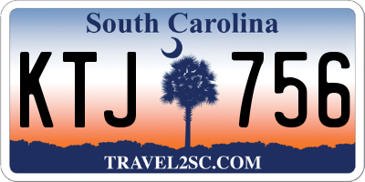 SC license plate KTJ756