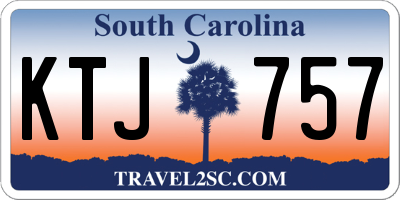 SC license plate KTJ757