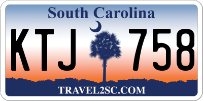 SC license plate KTJ758