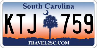 SC license plate KTJ759