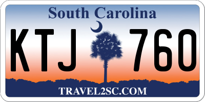SC license plate KTJ760