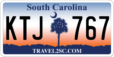 SC license plate KTJ767