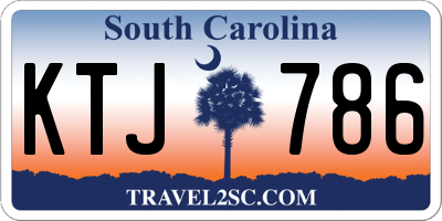 SC license plate KTJ786
