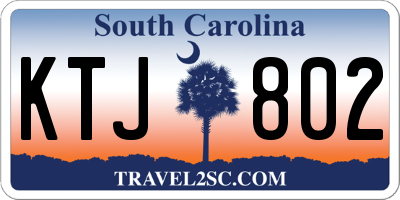 SC license plate KTJ802