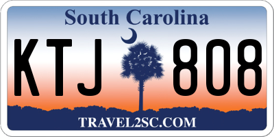SC license plate KTJ808