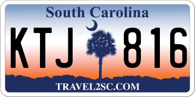 SC license plate KTJ816